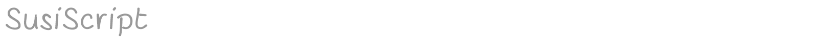 SusiScript font preview