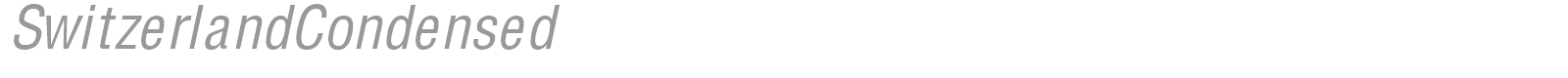 SwitzerlandCondensed font preview