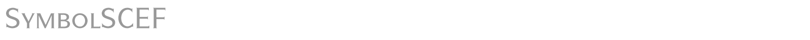 SymbolSCEF font preview