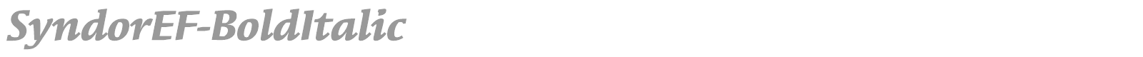 SyndorEF-Bold font preview