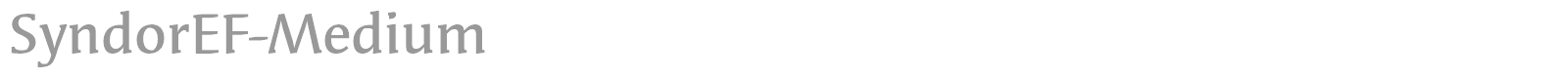 SyndorEF-Bold font preview