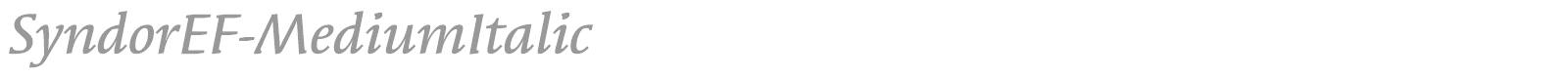 SyndorEF-Bold font preview
