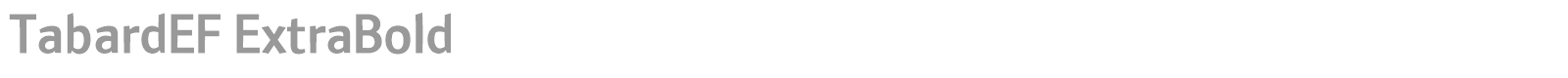 TabardEF font preview