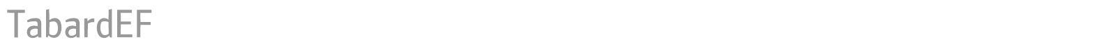 TabardEF font preview