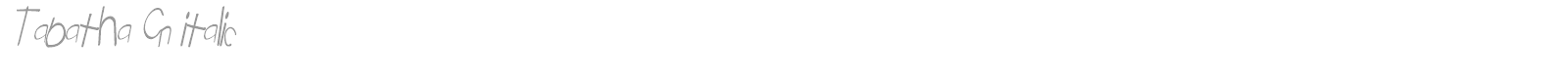 Tabatha font preview