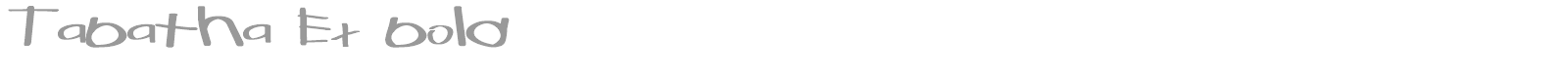 Tabatha font preview