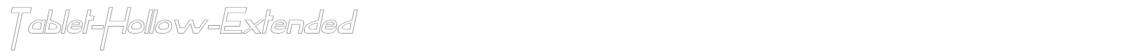 TabletHollowCondensed font preview