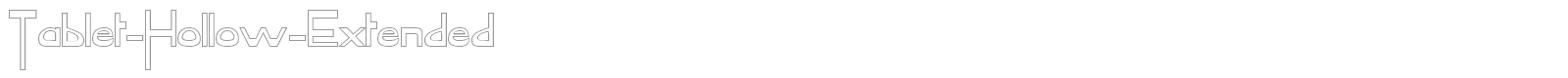 TabletHollowCondensed font preview