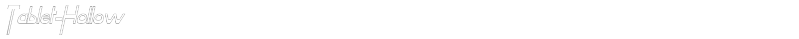 TabletHollowCondensed font preview