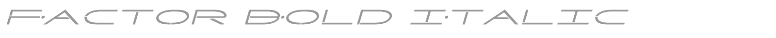 Factor Super-Italic font preview