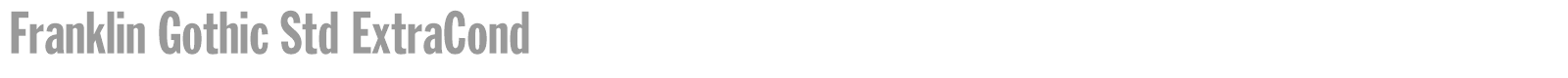 Franklin Gothic Std font preview