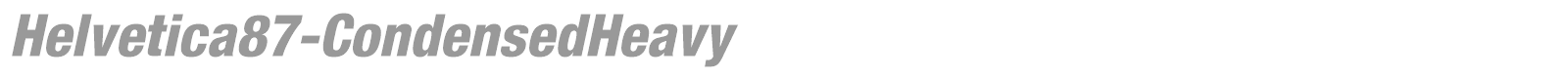 Helvetica87-CondensedHeavy font preview