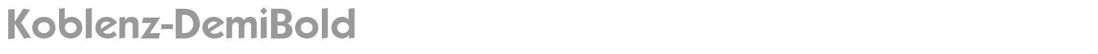Koblenz-DemiBold font preview
