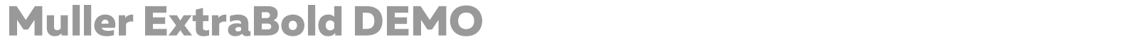 Muller font preview