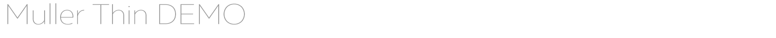 Muller font preview