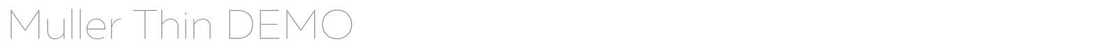 Muller font preview