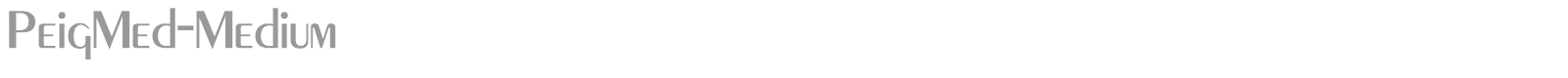 PeigMed-Medium font preview