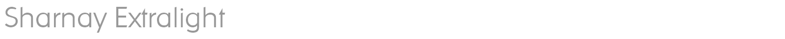 Sharnay Extralight font preview