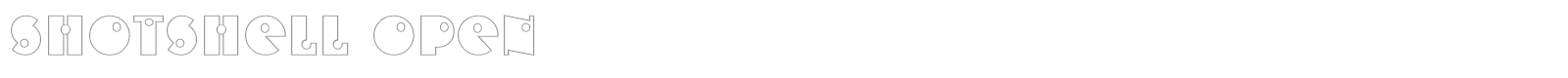ShotShell Open font preview