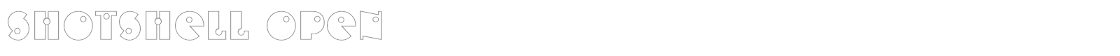 ShotShell Open font preview