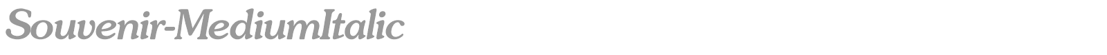 Souvenir-MediumItalic font preview