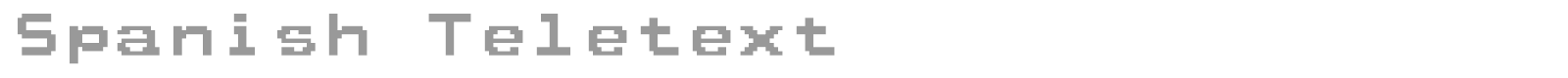 Spanish Teletext font preview