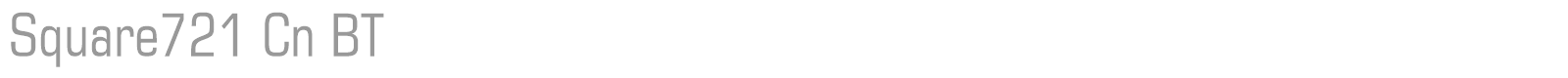 Square721 Cn BT font preview
