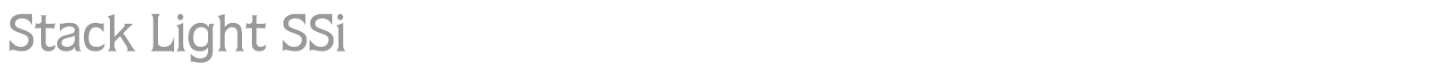 Stack Light SSi font preview