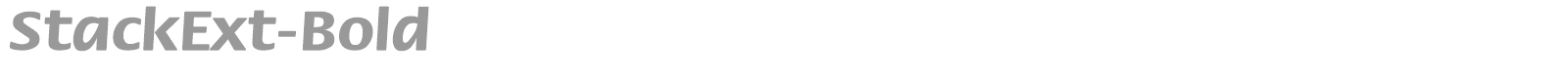 StackExt-Bold font preview