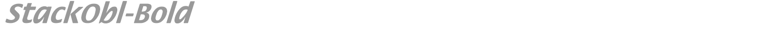 StackObl-Bold font preview