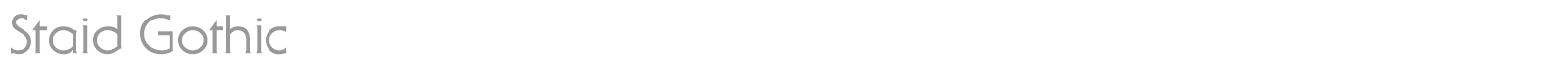 Staid Gothic font preview