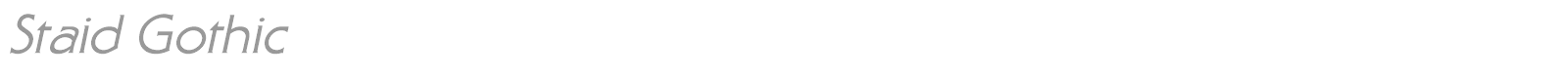 Staid Gothic font preview