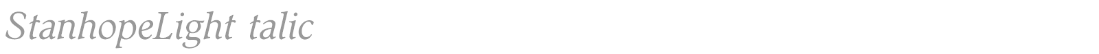 StanhopeBold font preview