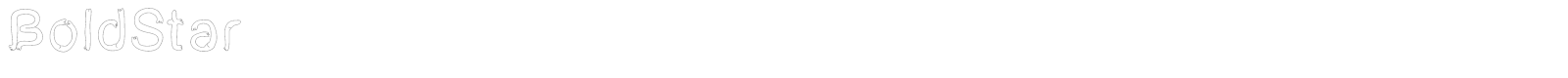 Star font preview