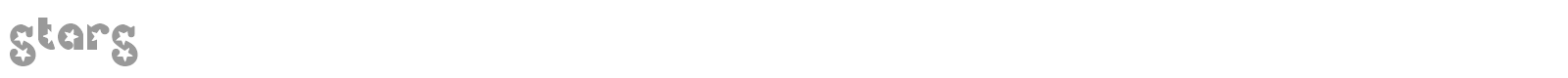 Stars font preview