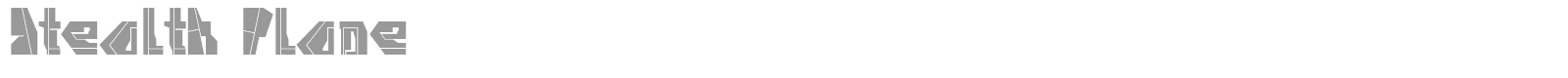 Stealth font preview