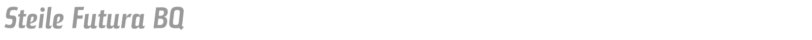 Steile Futura BQ font preview