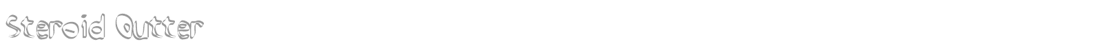 Steroid font preview