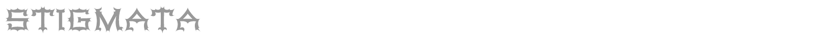 Stigmata font preview
