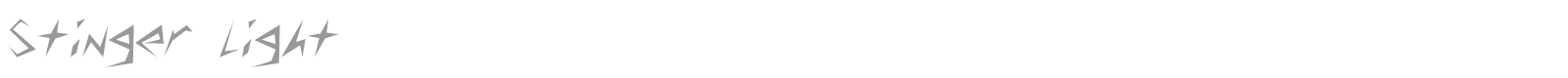 Stinger Light font preview