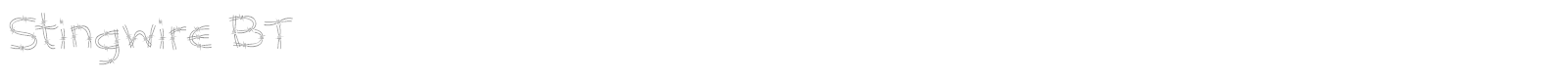 Stingwire BT font preview