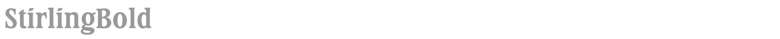 StirlingBold font preview