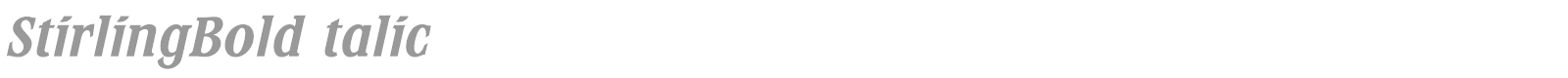 StirlingBold font preview