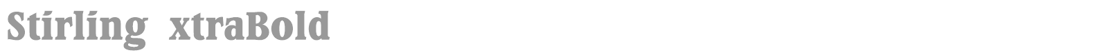 StirlingBold font preview