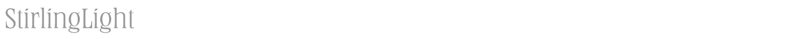 StirlingBold font preview