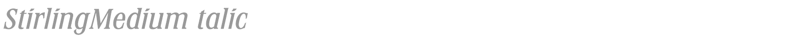 StirlingBold font preview
