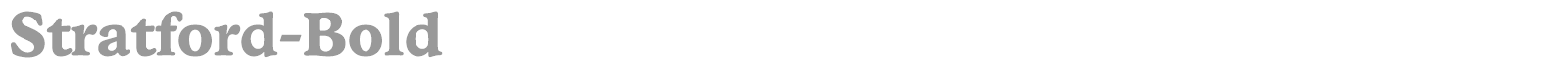 Stratford-Regular font preview