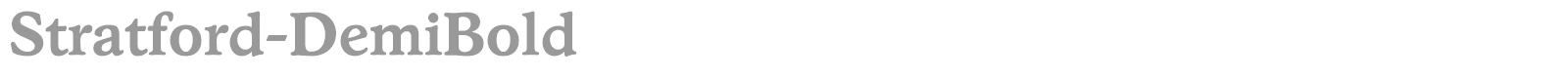 Stratford-Regular font preview