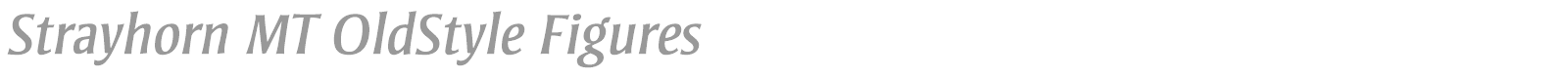 Strayhorn MT font preview