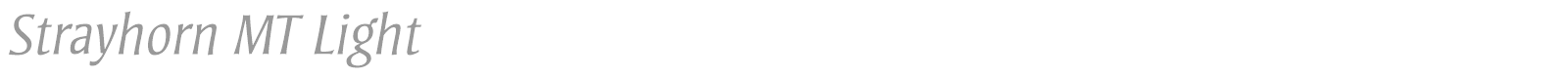 Strayhorn MT font preview